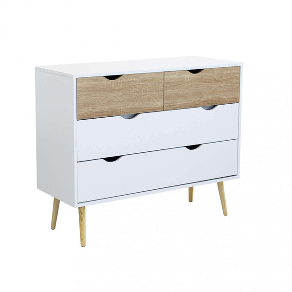 sconto Armoire Terence 99x39x82 h cm en Bois Blanc