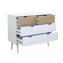 Mobile Terence 99x39x82 h cm in Legno Bianco-2