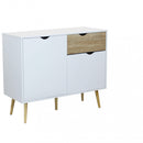 Mobile Theodore 99x39x82 h cm in Legno Bianco-1