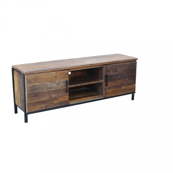 sconto Bridger Meuble TV 150x40x55 h cm en Bois Marron