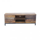 Mobile TV Bridger 150x40x55 h cm in Legno Marrone-3