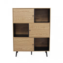 Mobile Elwood 100x39,5x135 h cm in Truciolare bilaminato Naturale-3