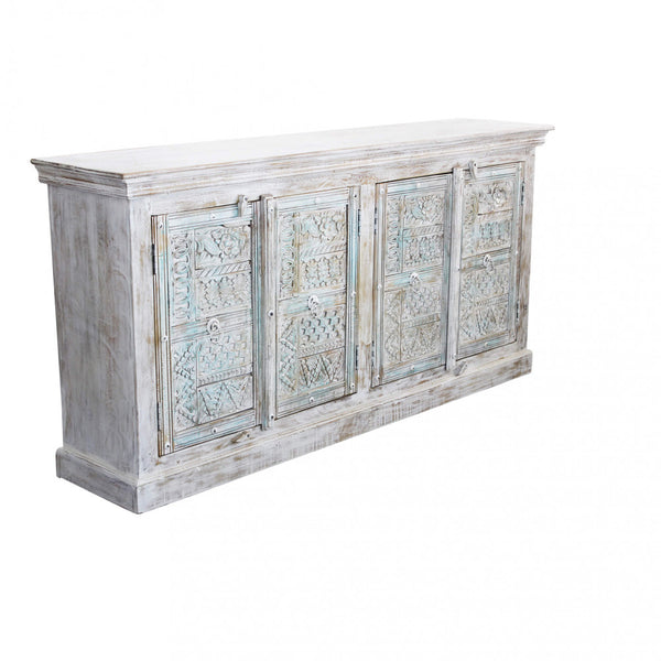 acquista Cabinet Wright 180x40x90 h cm en bois blanc