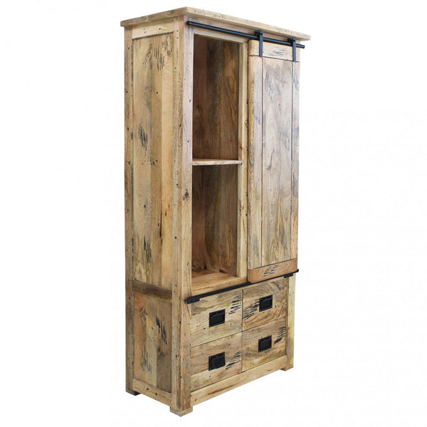 Armoire Tybalt 90x45x180 h cm en bois brun acquista