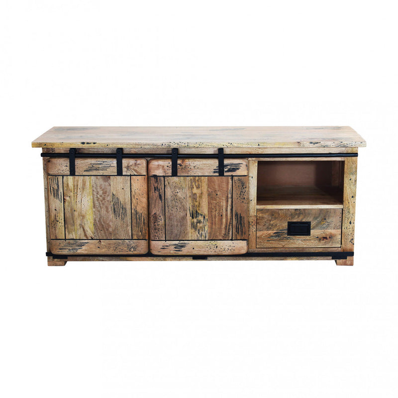 Mobile TV Weldon 150x45x60 h cm in Legno Marrone-4