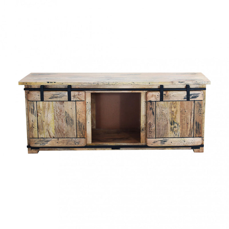 Mobile TV Weldon 150x45x60 h cm in Legno Marrone-5