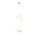 Lampada pendente Modern in Metallo Ring Bianco-1