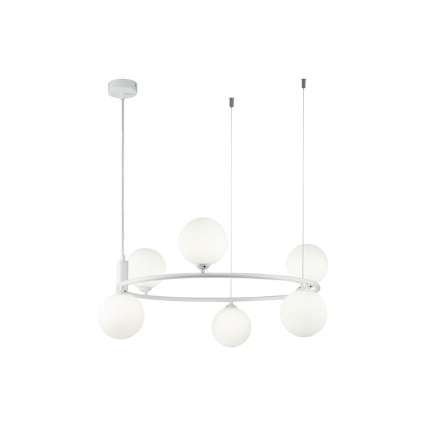 sconto Lampe à suspension moderne en métal blanc Ring