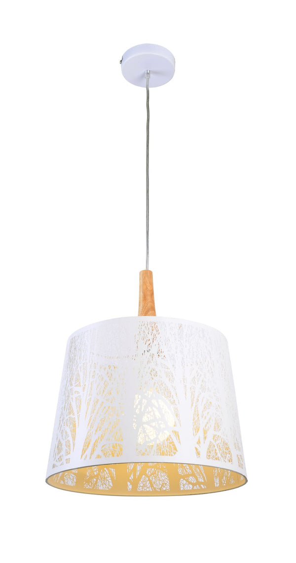 Suspension moderne en métal et bois White Lantern online