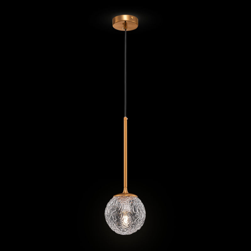 Lampada pendente Modern in Metallo Ligero Ottone-3