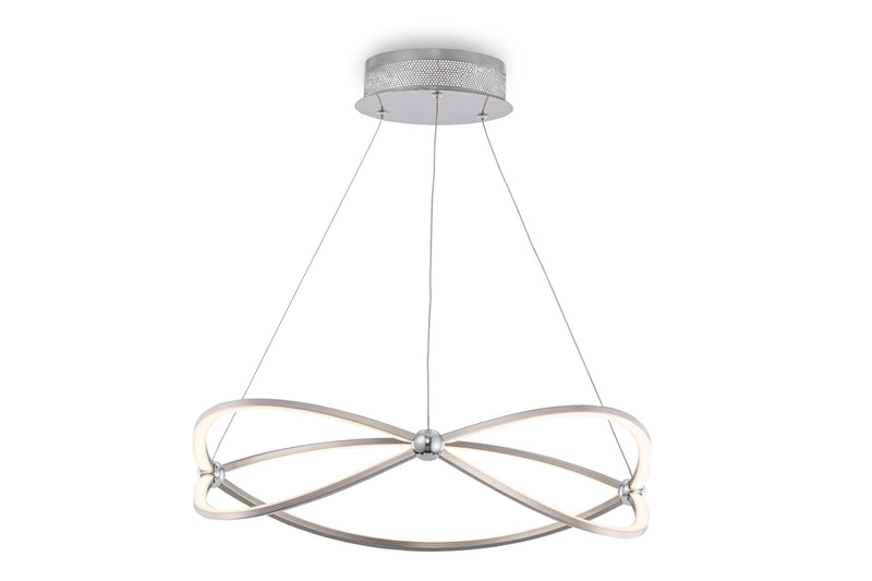 Lampada pendente Modern in Metallo Weave Nickel-1