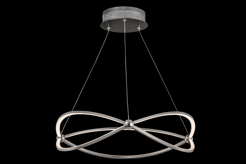 Lampada pendente Modern in Metallo Weave Nickel-2