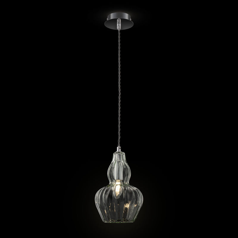 Lampada pendente Pendant in Metallo Eustoma Nickel-3