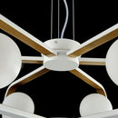 Lampada pendente Modern in Metallo Avola Bianco con Oro-7