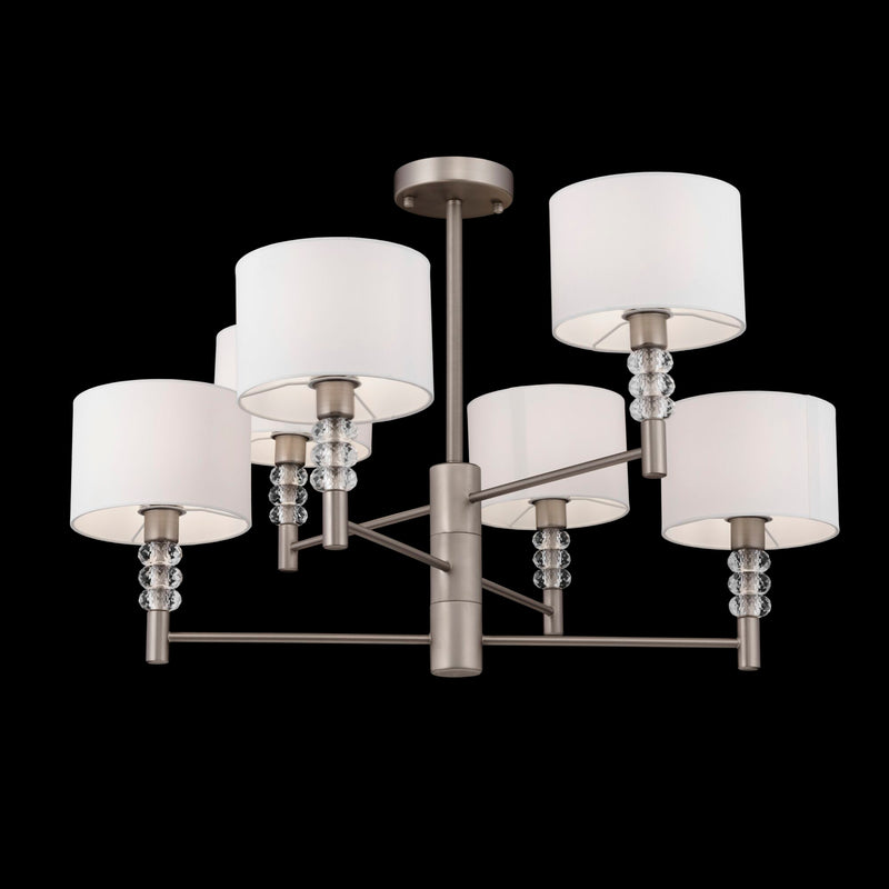 Lampadario Modern in Metallo Lincoln Nickel-2