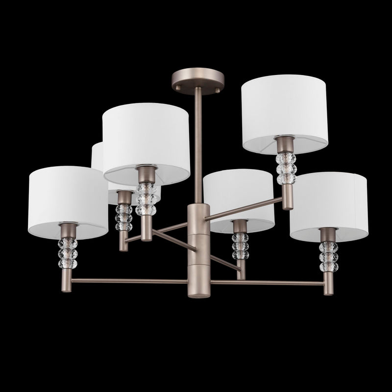 Lampadario Modern in Metallo Lincoln Nickel-3