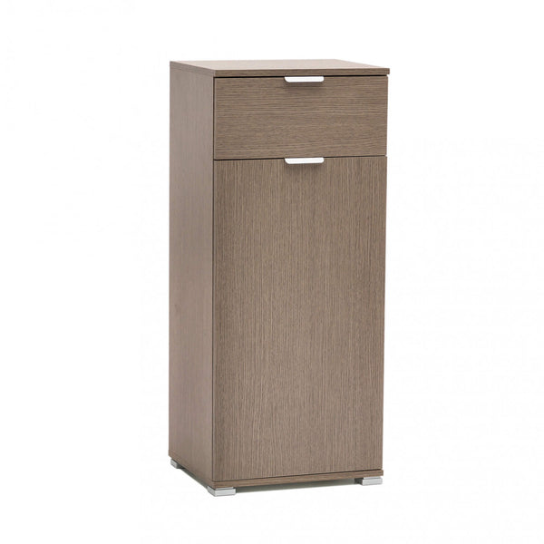 prezzo Armoire avec 1 porte et 1 tiroir 45x38x103 h cm en aggloméré bilaminé chêne gris