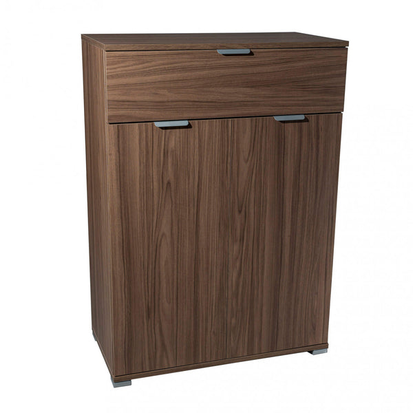 prezzo Armoire avec 2 portes et 1 tiroir 75x38x112 h cm en aggloméré de noyer bilaminé