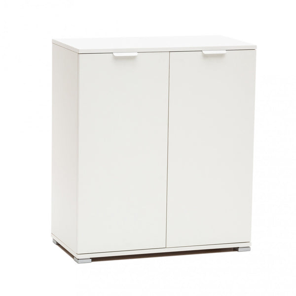 sconto Armoire 2 Portes 75x38x85 h cm en Aggloméré Bilaminé Blanc