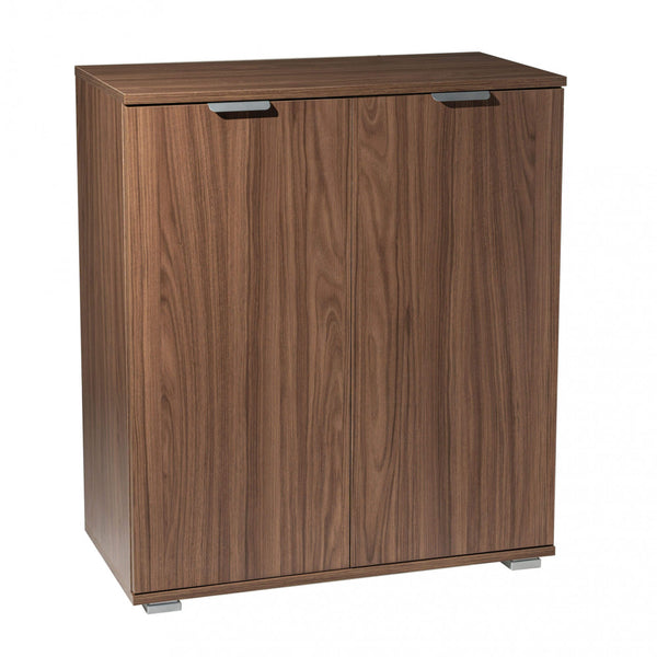 acquista Armoire 2 portes 75x38x85 h cm en aggloméré bilaminé noyer