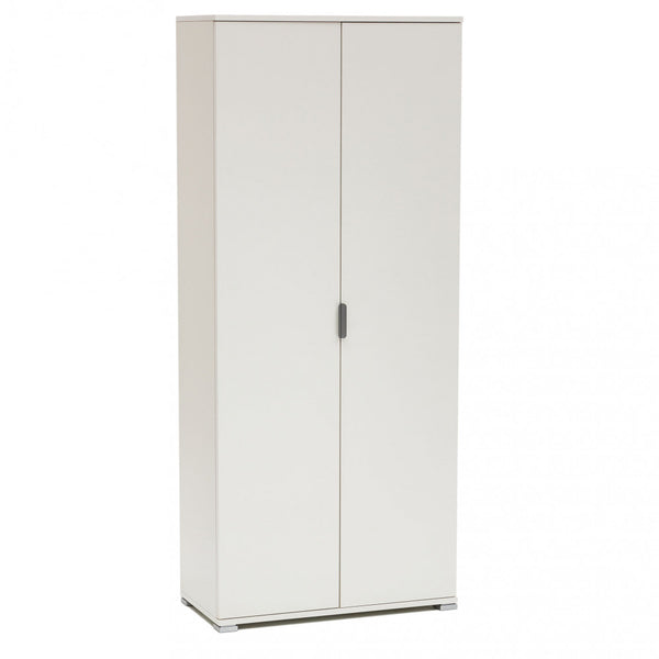 Armoire 2 Portes 75x38x174 h cm en Aggloméré Bilaminé Blanc prezzo