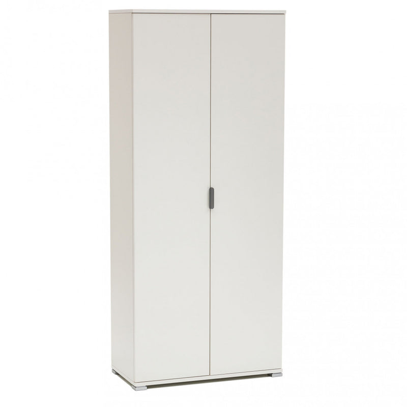 Armadio 2 Ante 75x38x174 h cm in Truciolare bilaminato Bianco-1