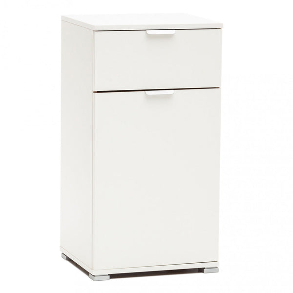 acquista Armoire avec 1 porte et 1 tiroir 45x38x85 h cm en aggloméré bilaminé blanc