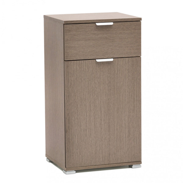 sconto Armoire avec 1 porte et 1 tiroir 45x38x85 h cm en aggloméré bilaminé chêne gris