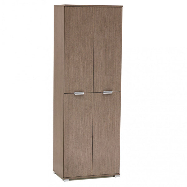 Armoire à 4 portes 60x38x174 h cm en aggloméré bilaminé chêne gris online