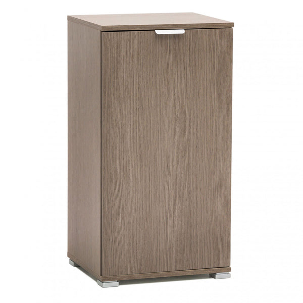 Armoire 1 porte 45x38x85 h cm en aggloméré bilaminé chêne gris sconto