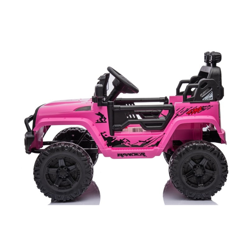 Macchina Elettrica per Bambini 12V Baby Fuoristrada Rosa-2