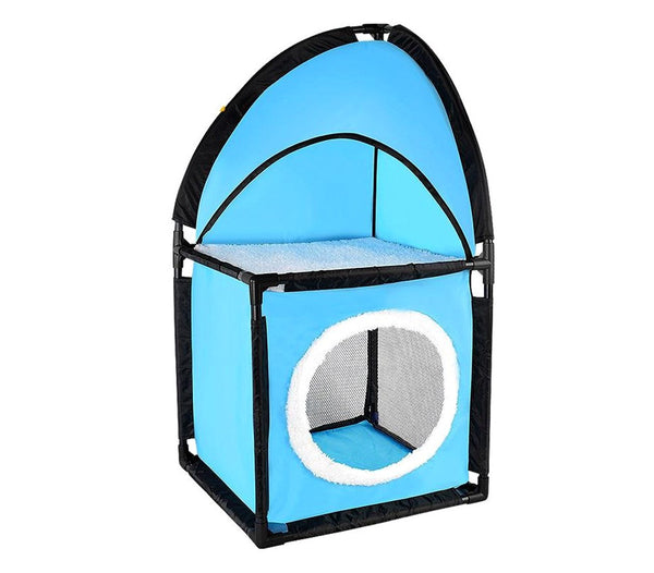 Niche d'angle rembourrée pour chats 71x36x36 cm 2 étages prezzo