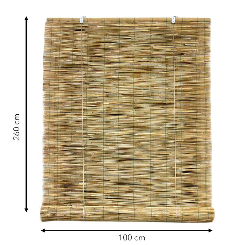 Tenda arella in Bamboo 100x260 cm con carrucola resistente alle intemperie-3