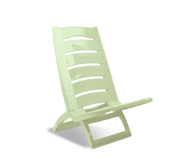 acquista Chaise de plage pliable 65x38x50 cm en plastique rigide blanc