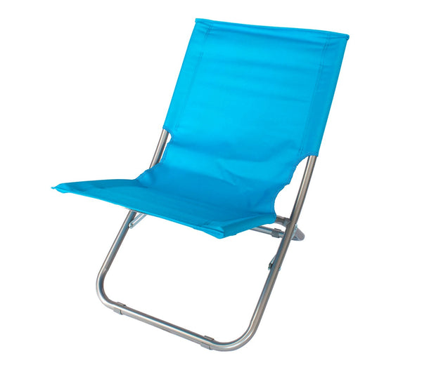 acquista Chaise de bain de soleil pliante Spiaggina en textilène bleu clair