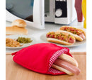 Sacco Cuoci Hot Dog per microonde 28x19 cm in Materiale Atossico Rosso-2