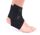 Supporto fascia in neoprene per caviglia doppia chiusura a strappo nera-1