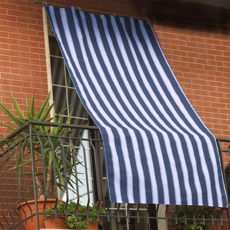 Tenda da Sole per Sormonto 200x290 cm con anelli rinforzati Blu-1