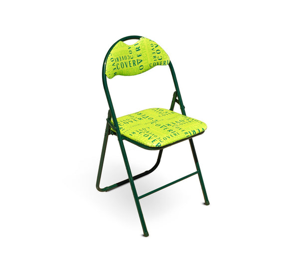 Chaise pliante en métal avec assise et dossier rembourrés Coveri Verde acquista