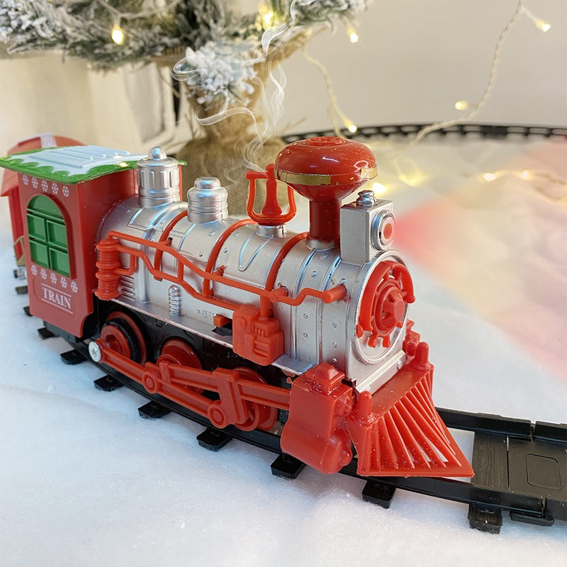 Trenino Natalizio Ø 75 cm per Albero di Natale con Luci e Suoni-3