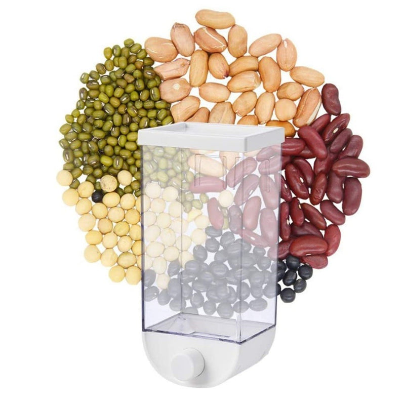 Contenitore Dispenser per Cereali Frutta Secca 1,5 Kg Bianco-3