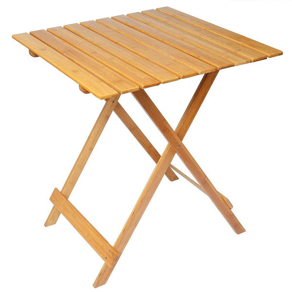 Table de Jardin Pliante 80x60 cm en Bois Naturel sconto