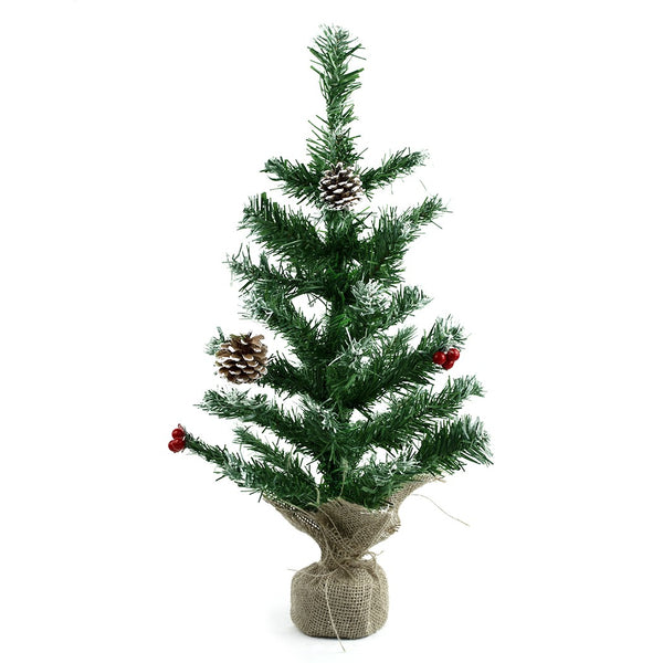 Sapin de Noël 60H cm base de jute en PVC Sapin Artificiel online