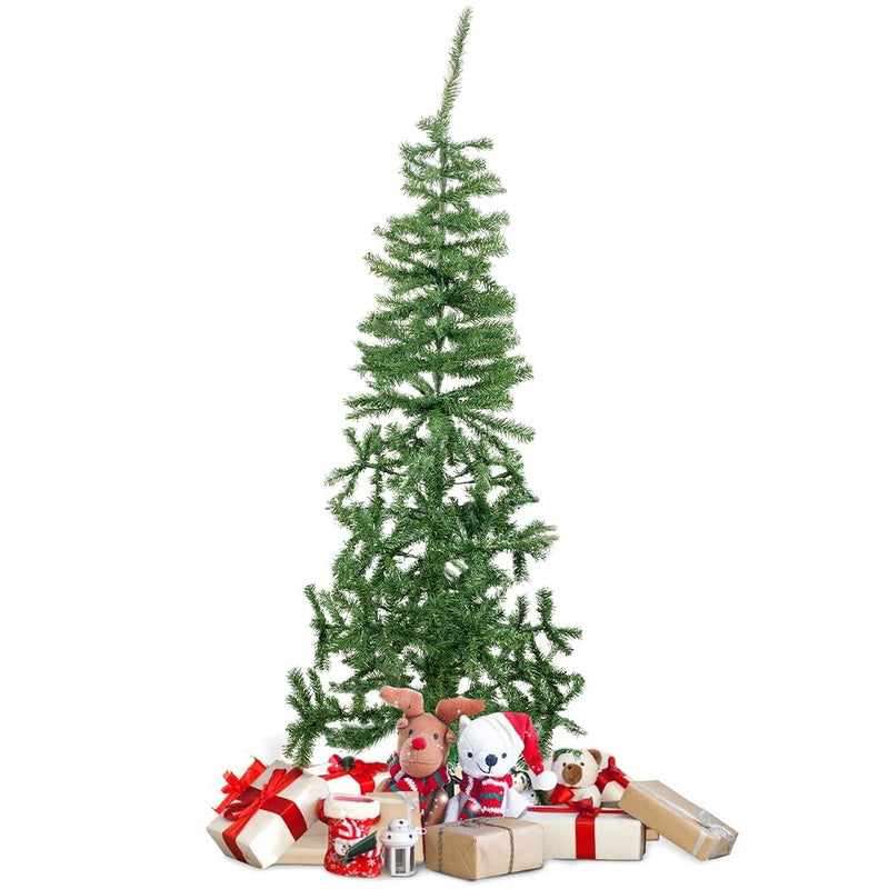 Albero di Natale 180H cm 342 rami pieghevoli in PVC abete artificiale-3