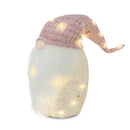 Gnomo di Natale H104 cm con Luci e Cappello Rosa-3