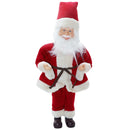 Pupazzo Babbo Natale H45 cm Carillon con Suoni e Movimento Rosso-1