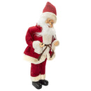 Pupazzo Babbo Natale H45 cm Carillon con Suoni e Movimento Rosso-3