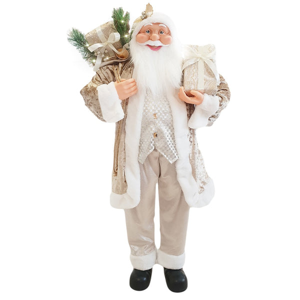 online Marionnette Père Noël H110 cm avec Champagne Lumières et Sons