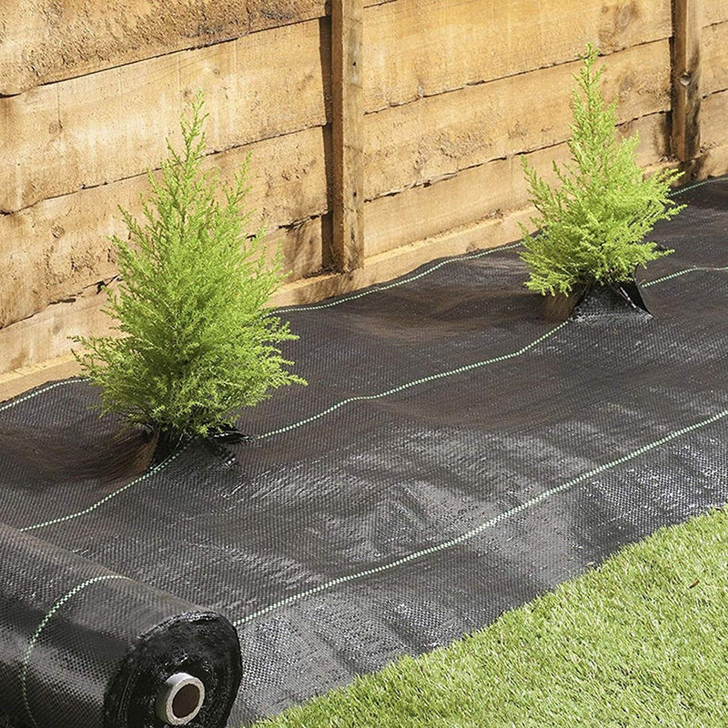 Telo Rotolo Pacciamatura da Giardino in Plastica 1x5m per Orto Nero-4