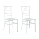 Set 2 Sedie 39x40x91 cm di Chiavari Design Classico Bianche-1